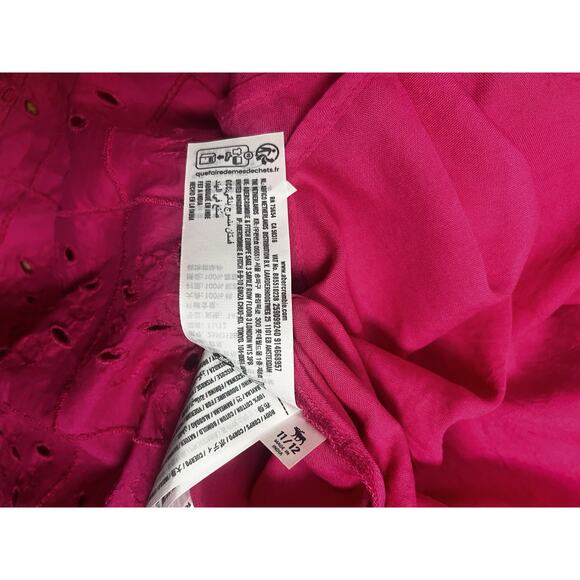 Abercrombie And Fitch Girls Sun-kissed Pink Eyelet Cottage Dress Size 11/12 - Picture 9 of 10